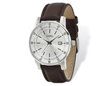 Chisel Stainless Steel Silver Dial Analog Watch with Leather Band
